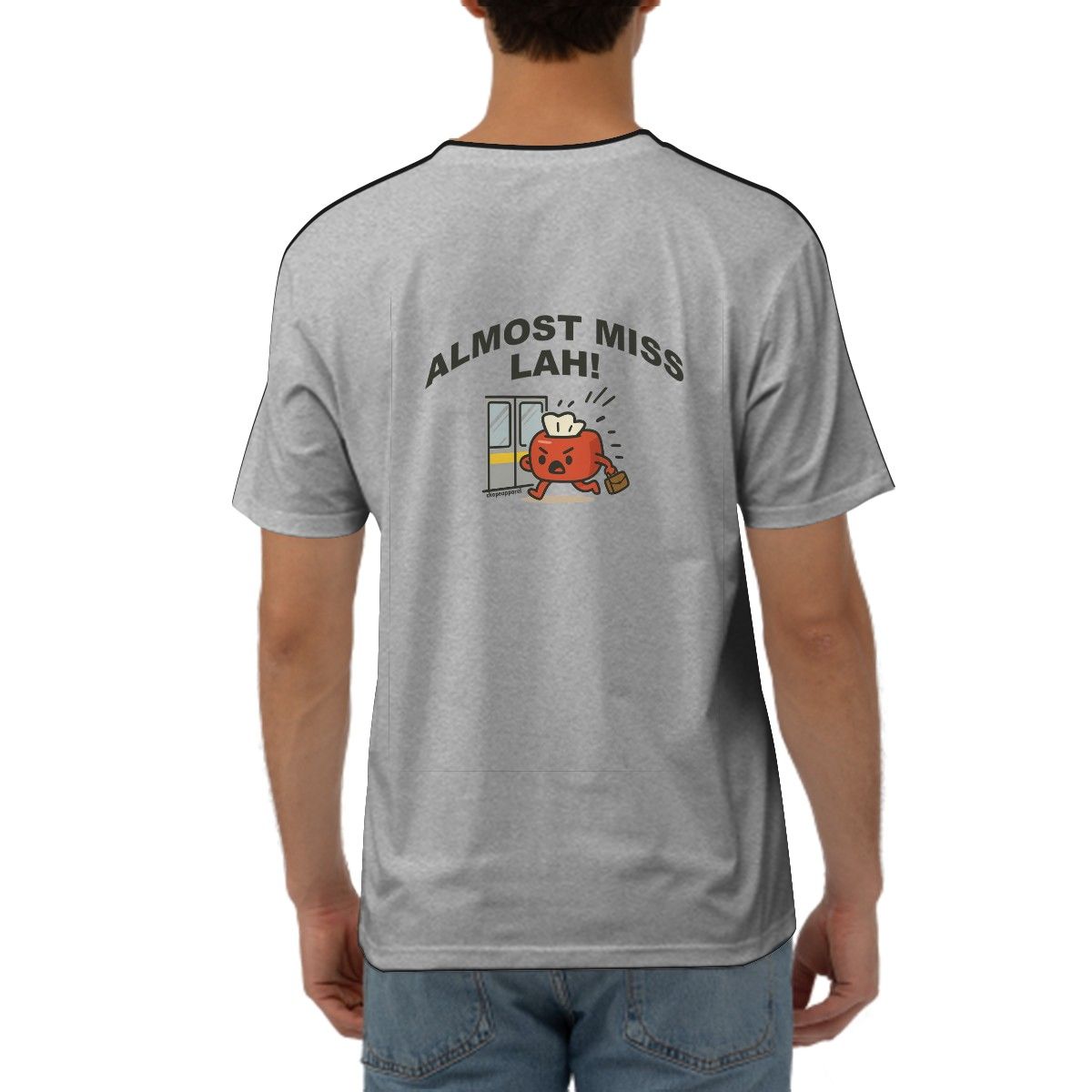 Almost Miss Lah Singlish T-Shirt – Funny Singapore Slang MRT Streetwear Tee