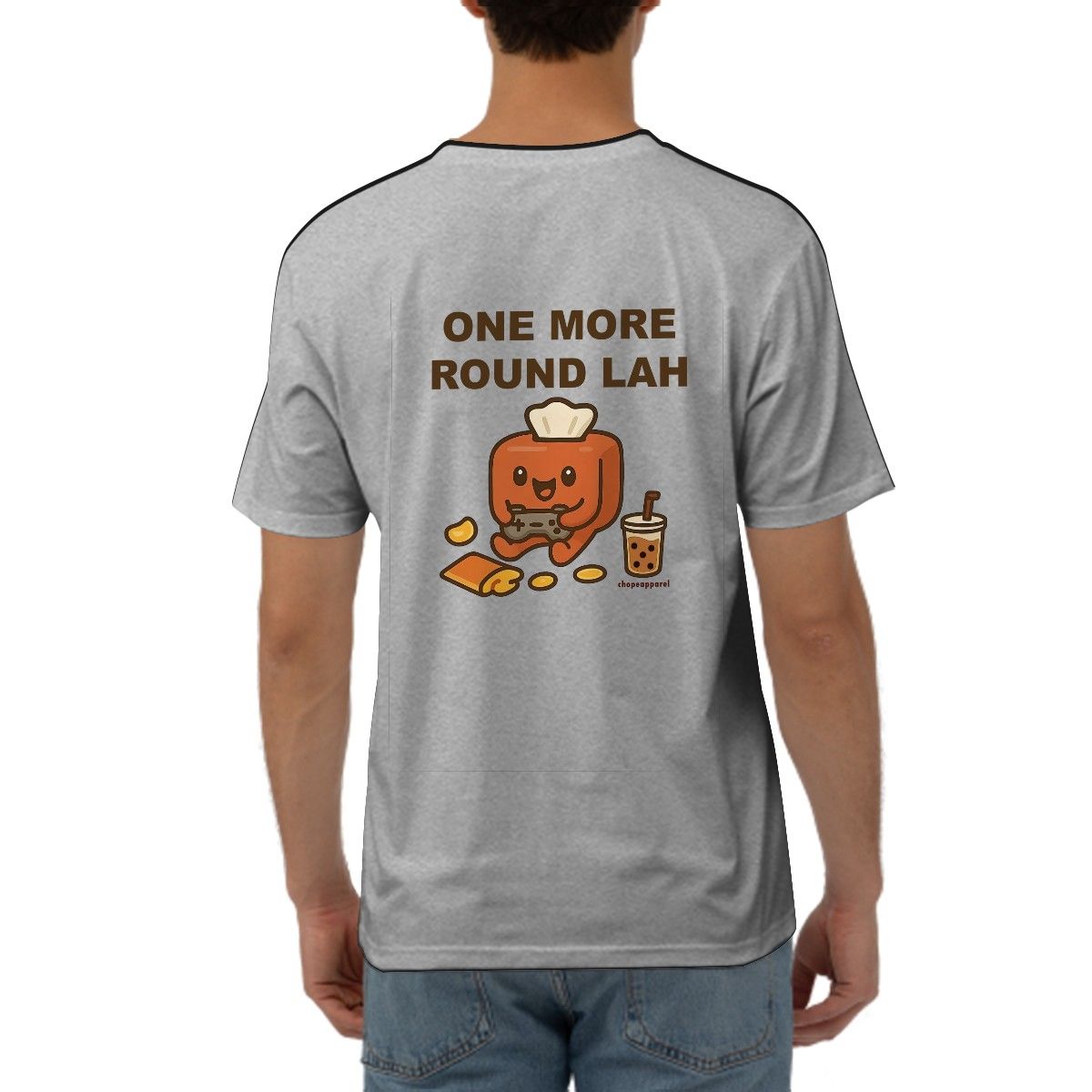 One More Round Lah Singlish T-Shirt – Funny Singapore Slang Gaming Streetwear Tee